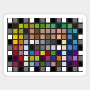 Colour Checker Grid Sticker